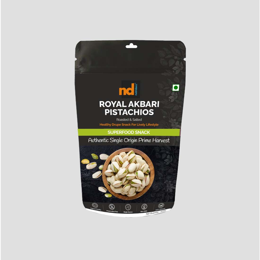 Nutridecc Royal Akbari Pistachios - Roasted & Salted