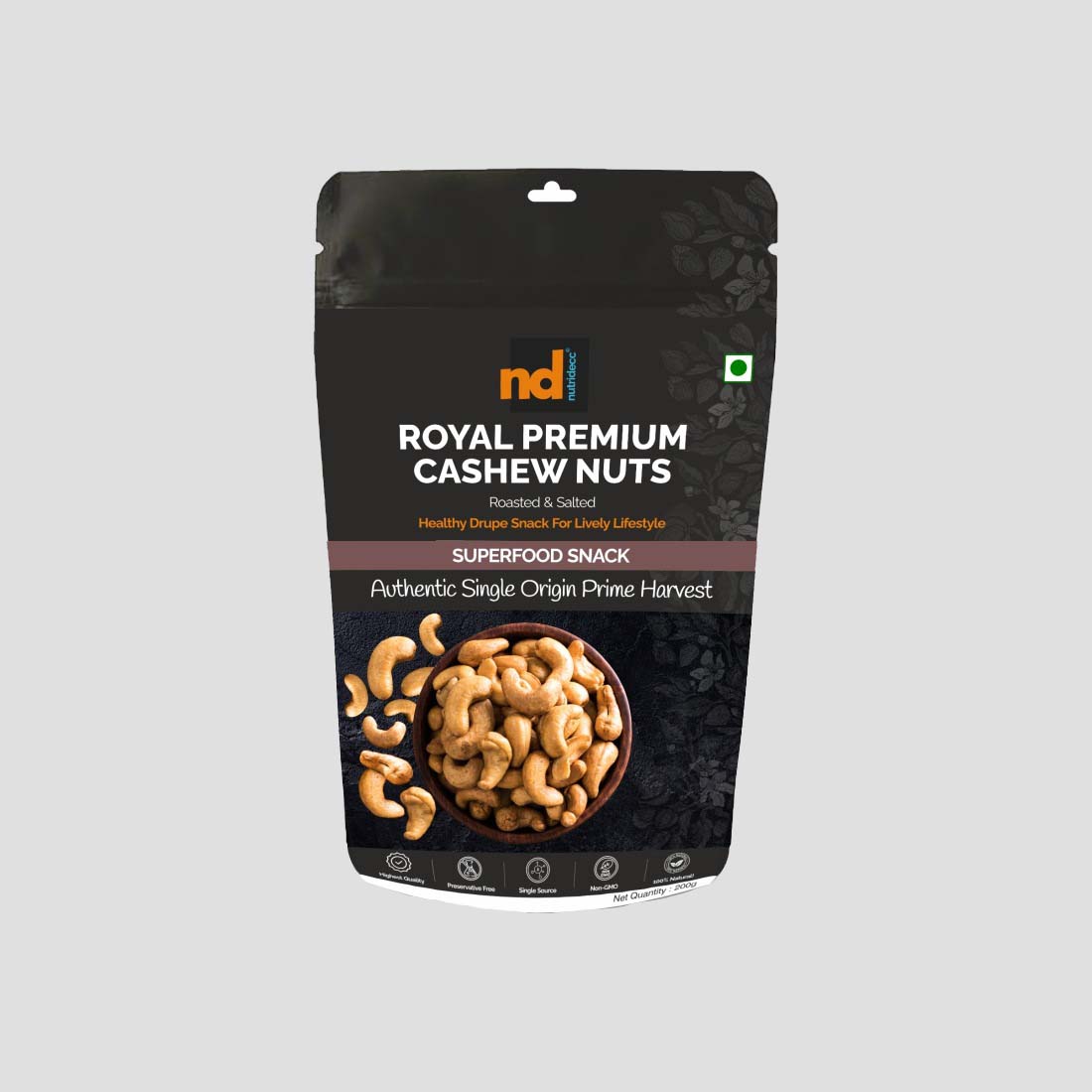 Nutridecc Royal Premium Cashew Nuts - Roasted & Salted